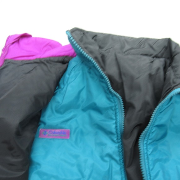 Columbia Jacket Women Large Purple Insulated Removable Liner Reversible 3in1 VTG - Picture 11 of 16